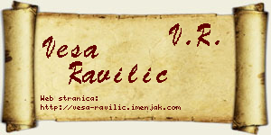 Vesa Ravilić vizit kartica